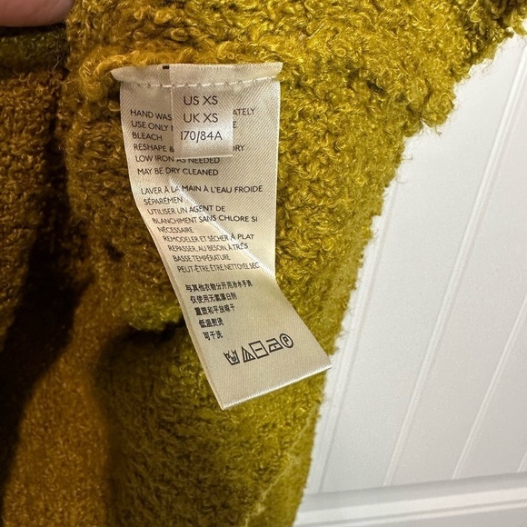 Free People Oversized Sweater Yellow/Green - Picture 7 of 8